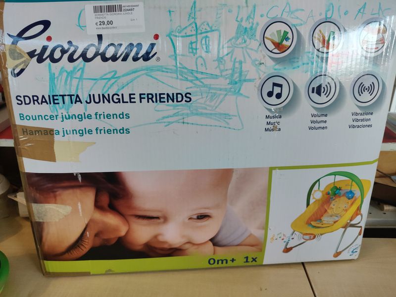Sdraietta Giordani Jungle Friends