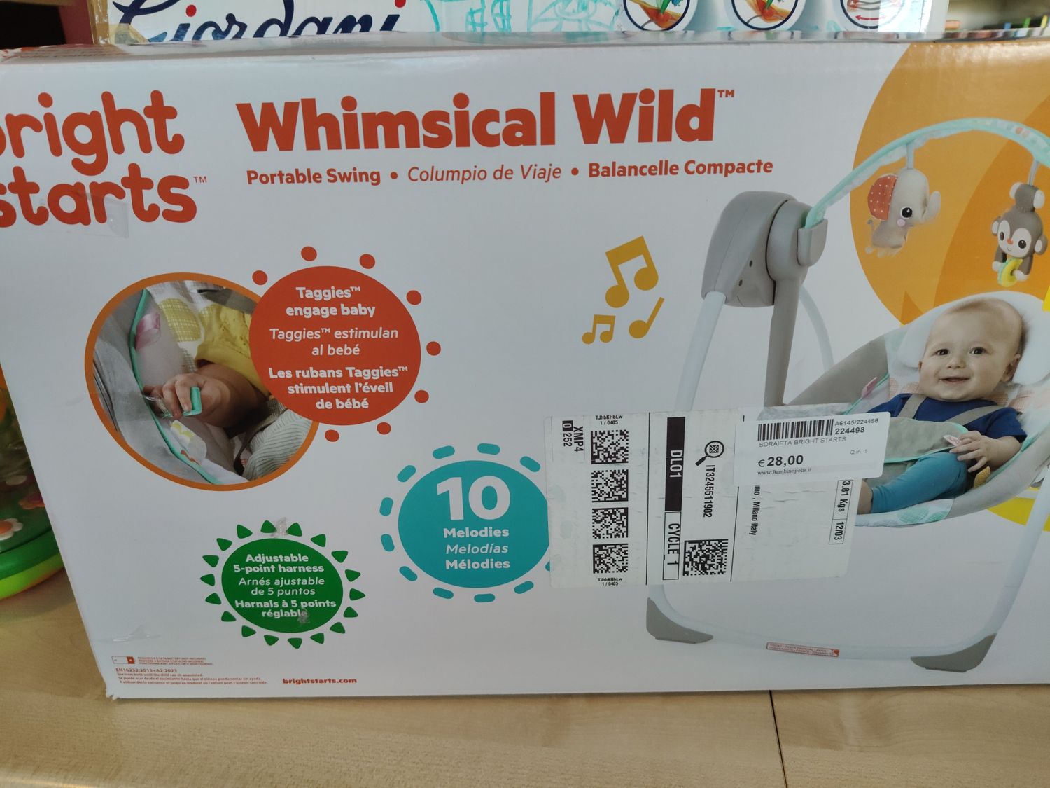 Sdraietta Bright Starts Portable swing