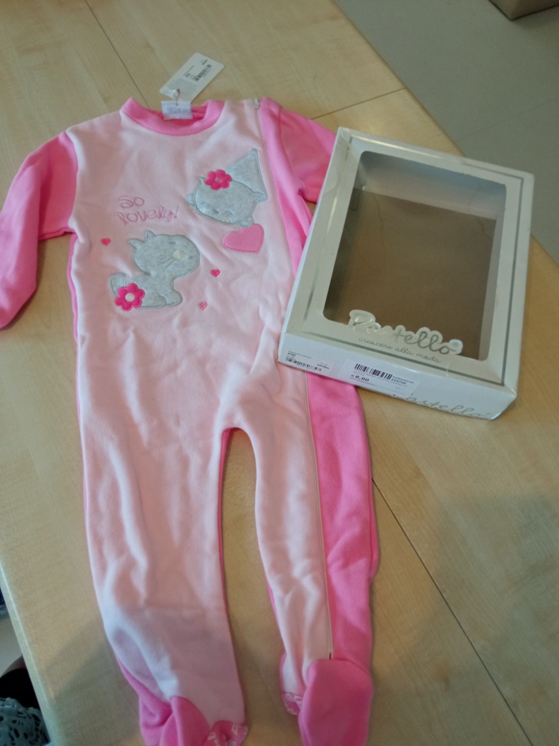 Tutina bimba 2/3 anni Pastello nuova