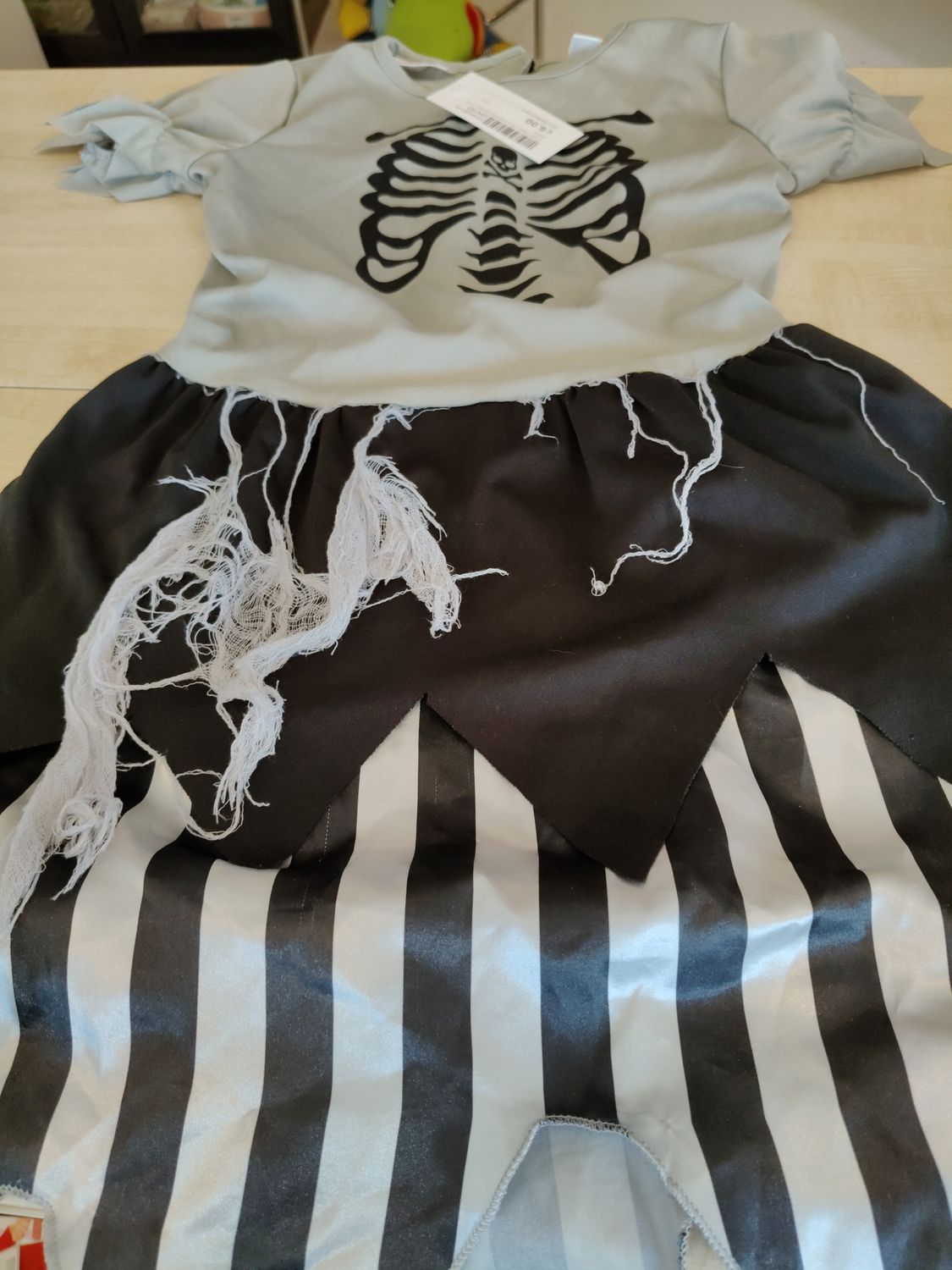 Costume Halloween bimba 7/10 anni