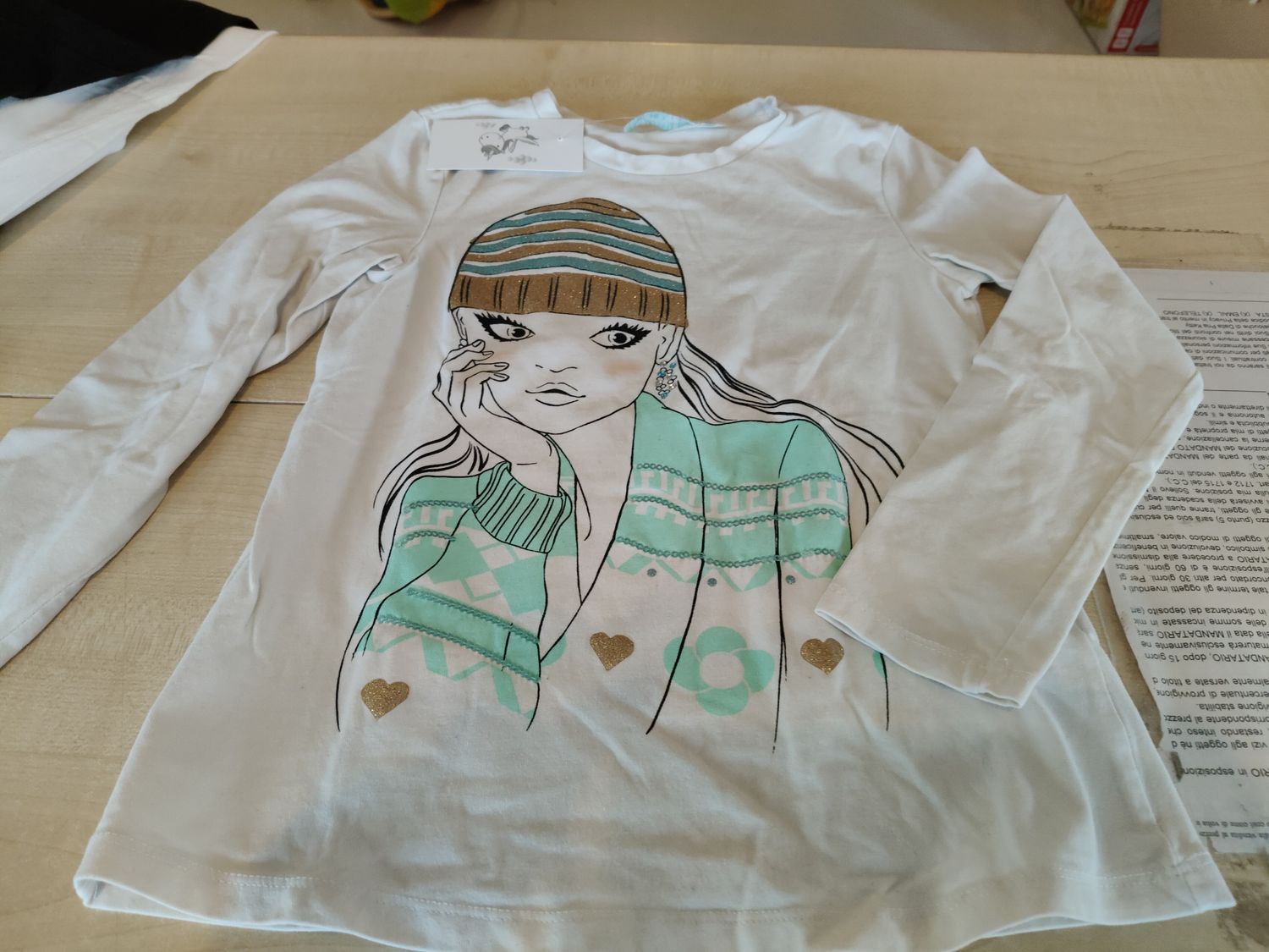 Maglietta bimba 7/8 anni Original Marines