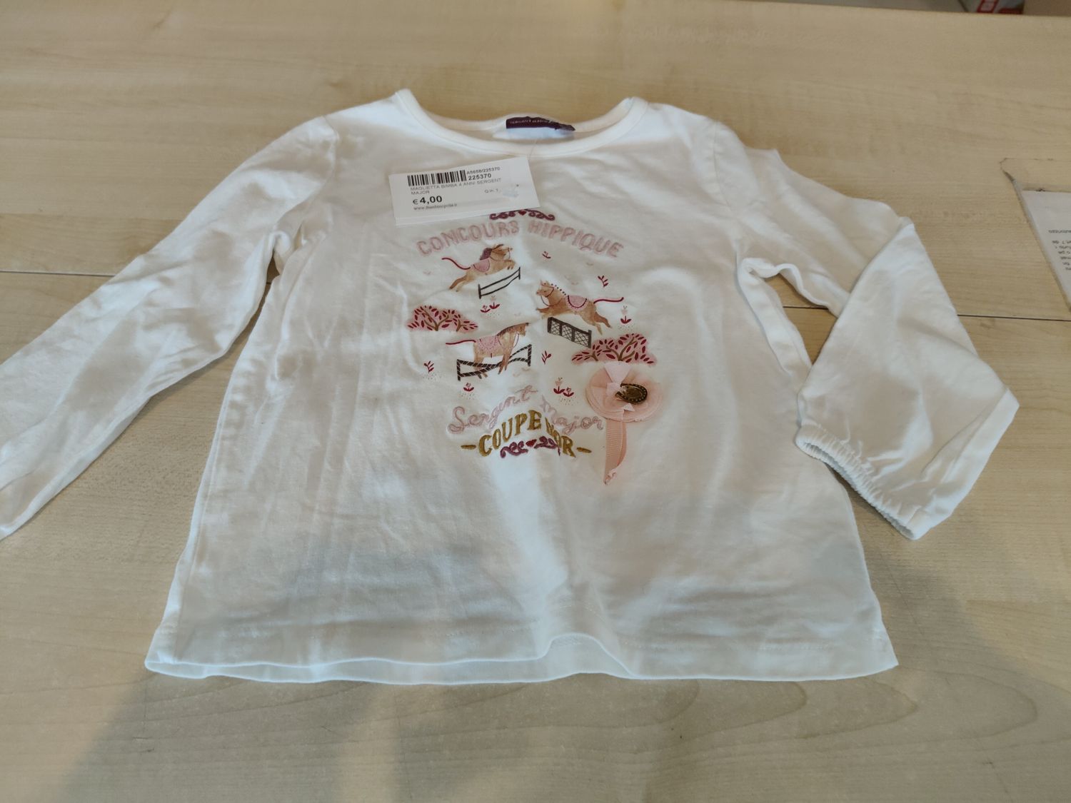 Maglietta bimba 4 anni Sergent Major