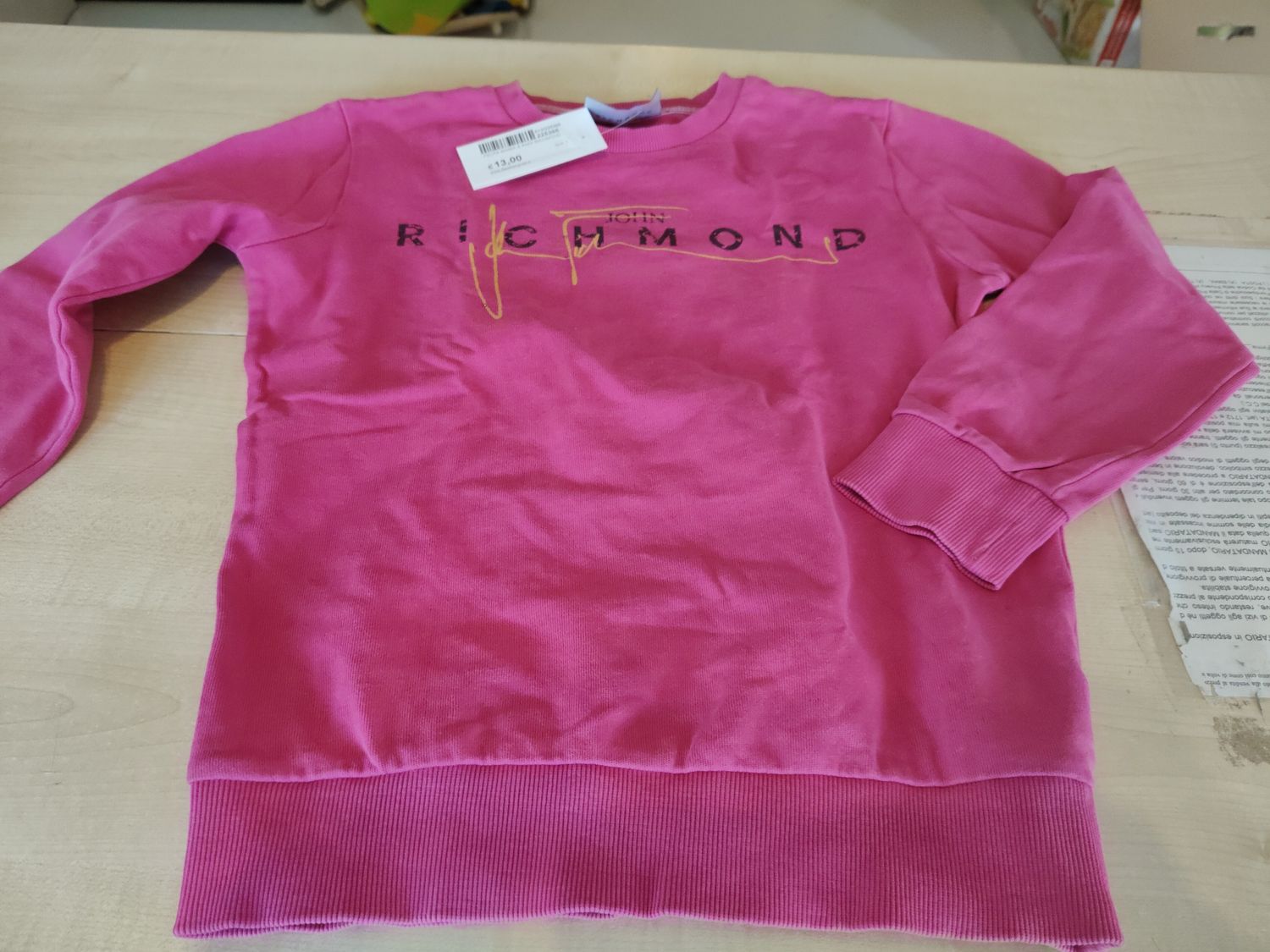 Felpa bimba 6 anni Richmond