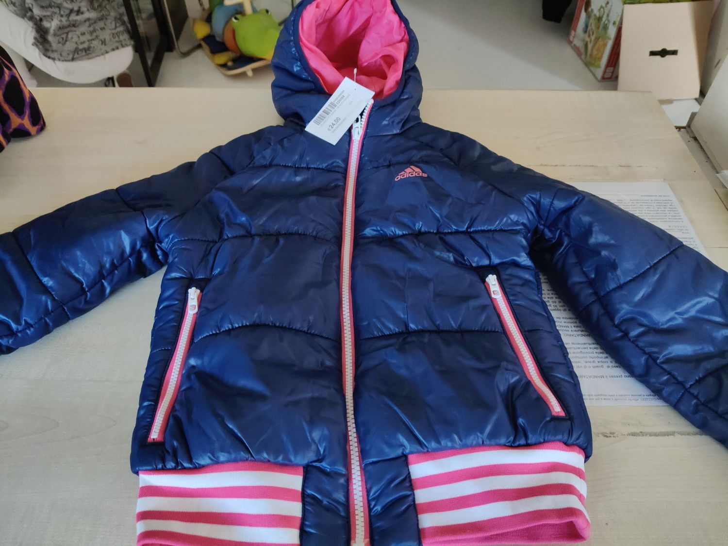 Giubbotto bimba 7/8 anni Adidas