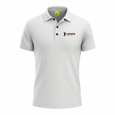 Men's White Short Sleeve Golf Shirt
