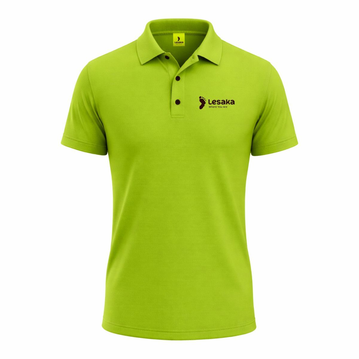 Men's Lime Short Sleeve Golf Shirt