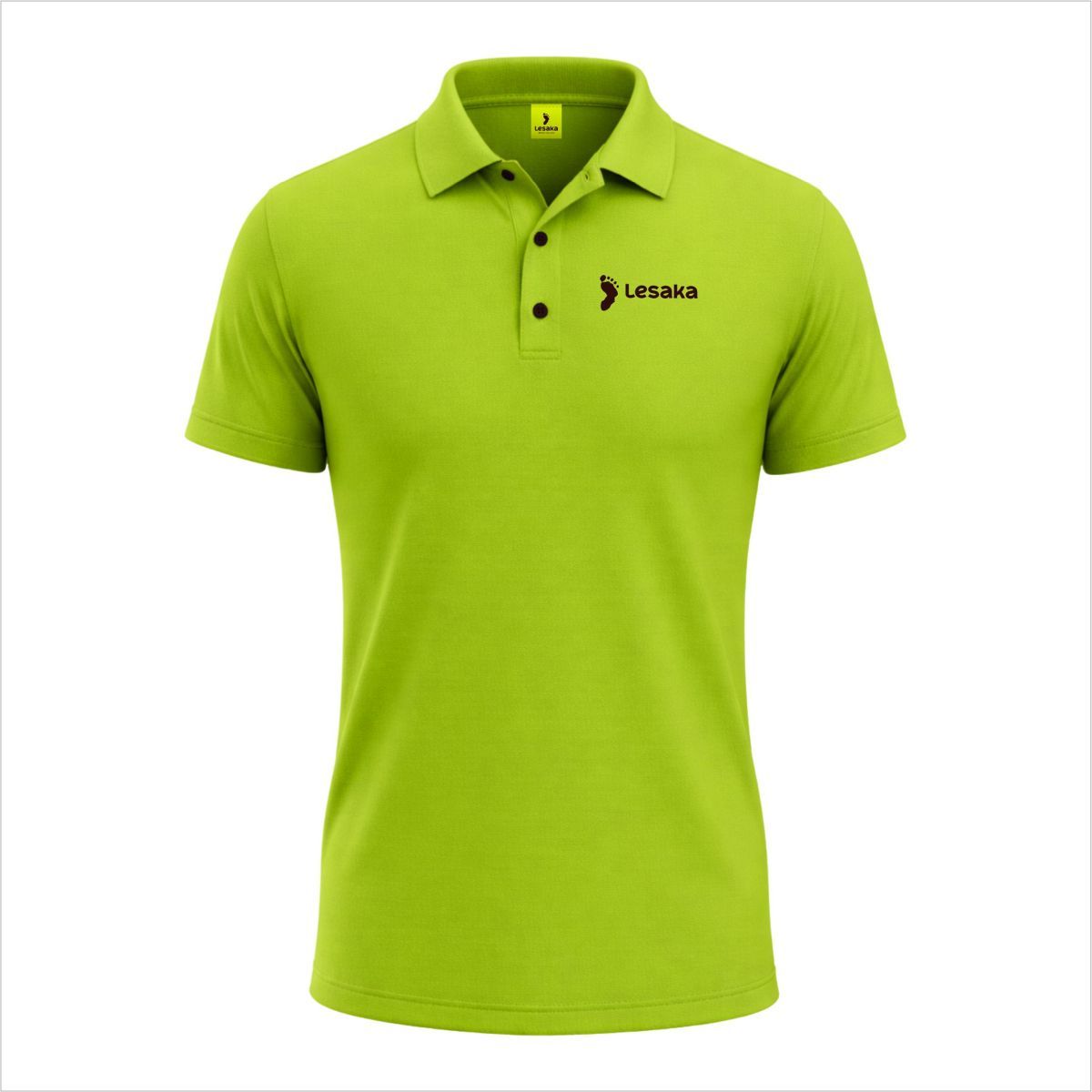 Men's Lime Short Sleeve Golf Shirt
