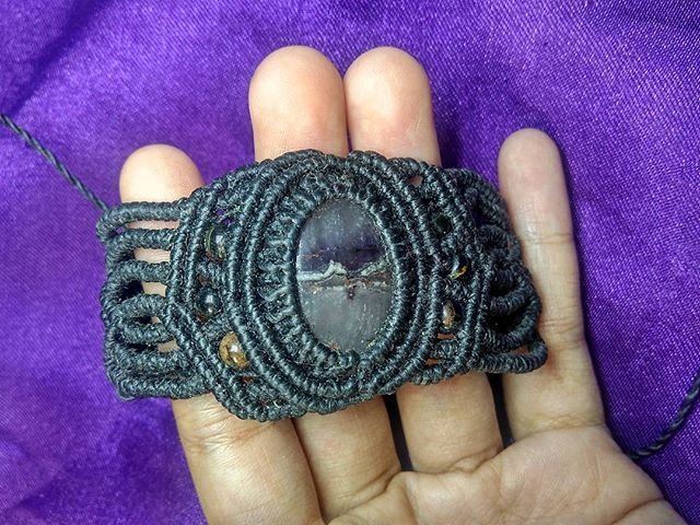 Black Macrame Bracelet