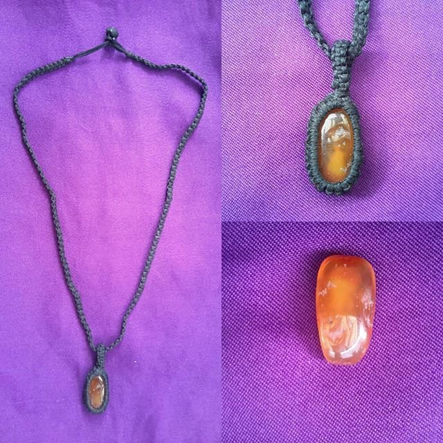 Orange Stone Necklace