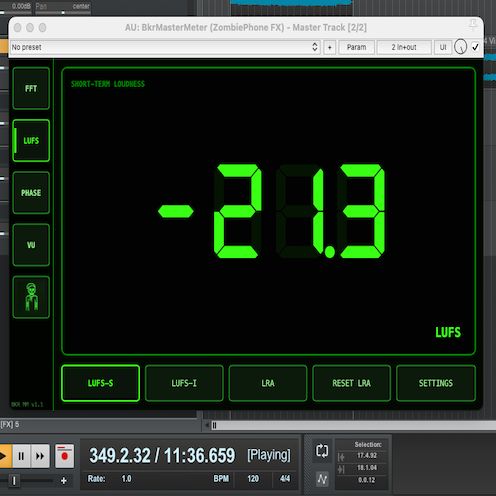 BKR Mastering Meter (VST/AU)