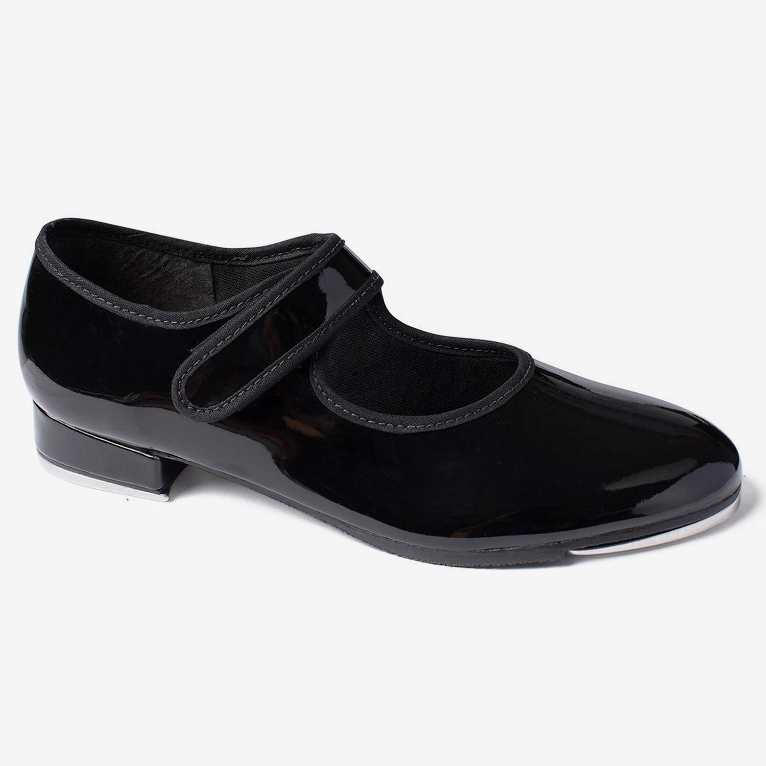 Taki Child Tap Shoe, Color: Black Patent, Size: 8S, Width: Medium