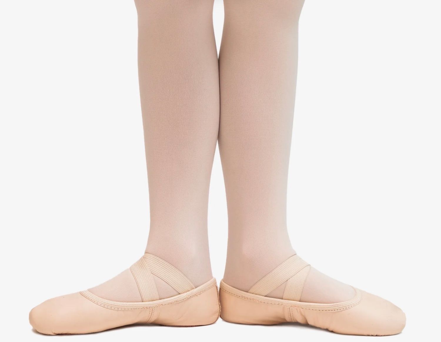 Brit Leather Ballet Shoe, Color: Light Pink, Size: 1L (Adult)