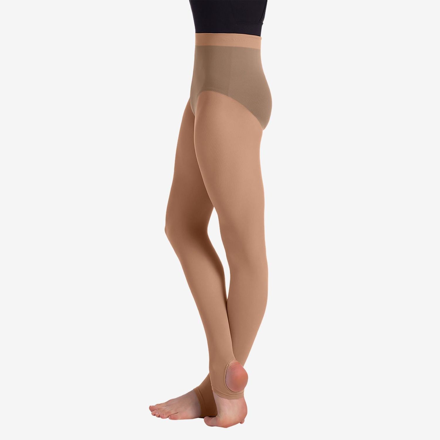 Adult Stirrup Tights, Color: Caramel, Size: Adult L-XL