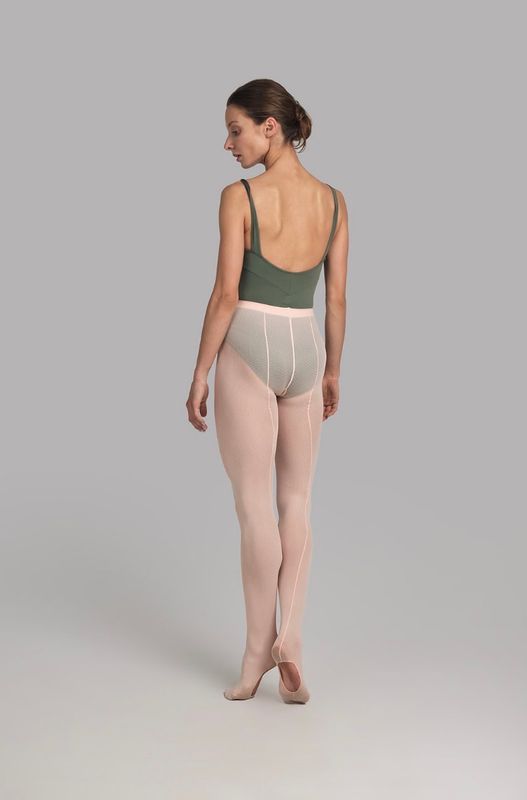 Mesh Seamed Convertible Tights