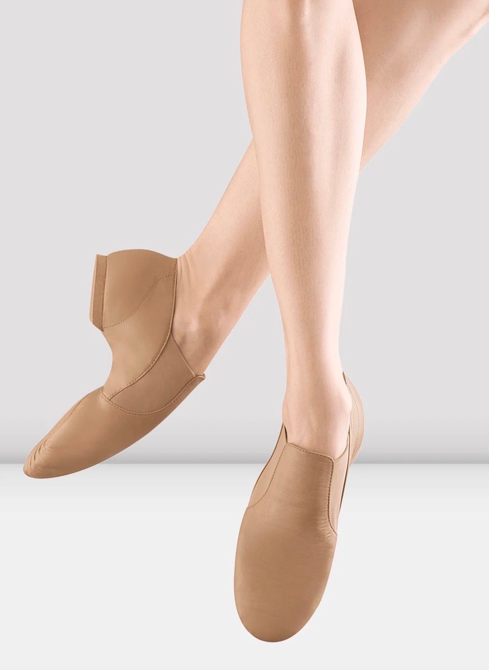 Elasta Bootie Jazz Shoe, Color: Tan, Size: 10