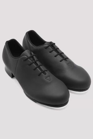 Ladies Tap-Flex Leather Tap Shoes, Color: Black, Size: 4.5
