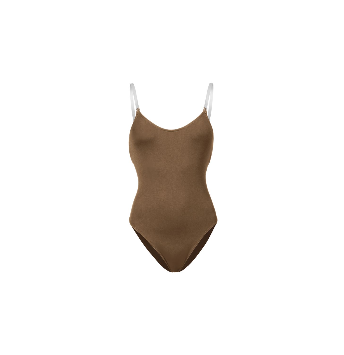 Estrella Adjustable Strap Bodysuit, Color: Almond, Size: P