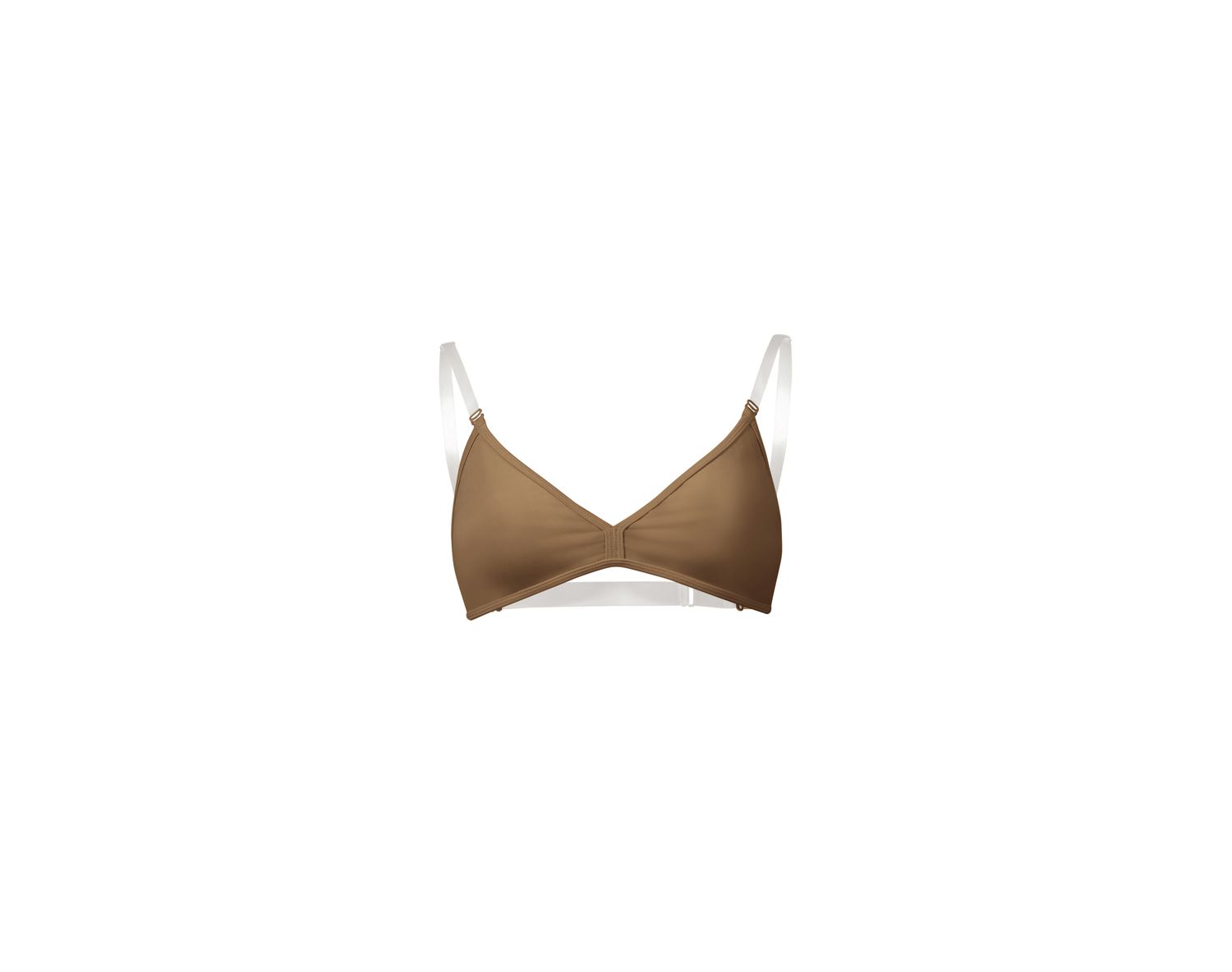 Ladies Deva V Front Bra, Color: Almond, Size: P