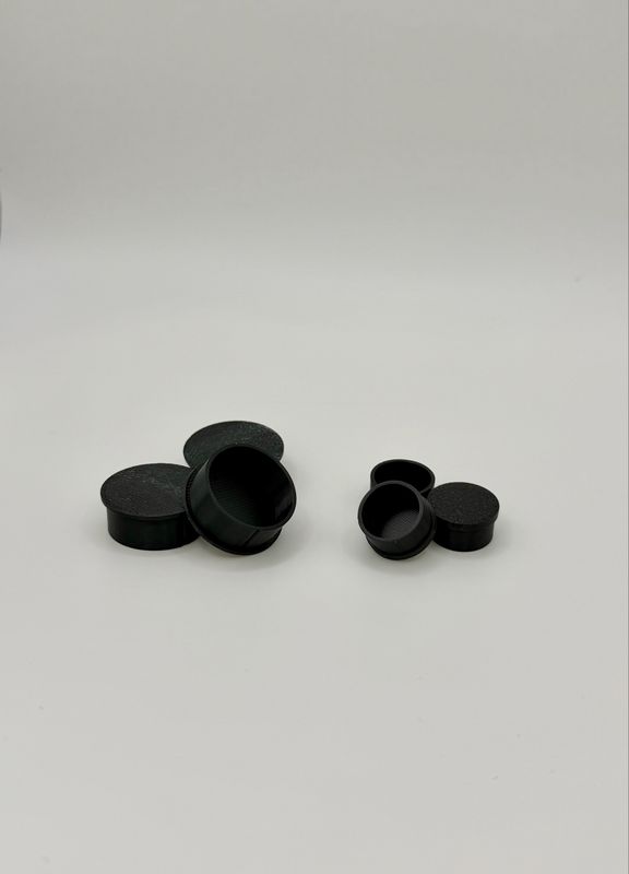 Vial Cap Covers Black — 10 Pack