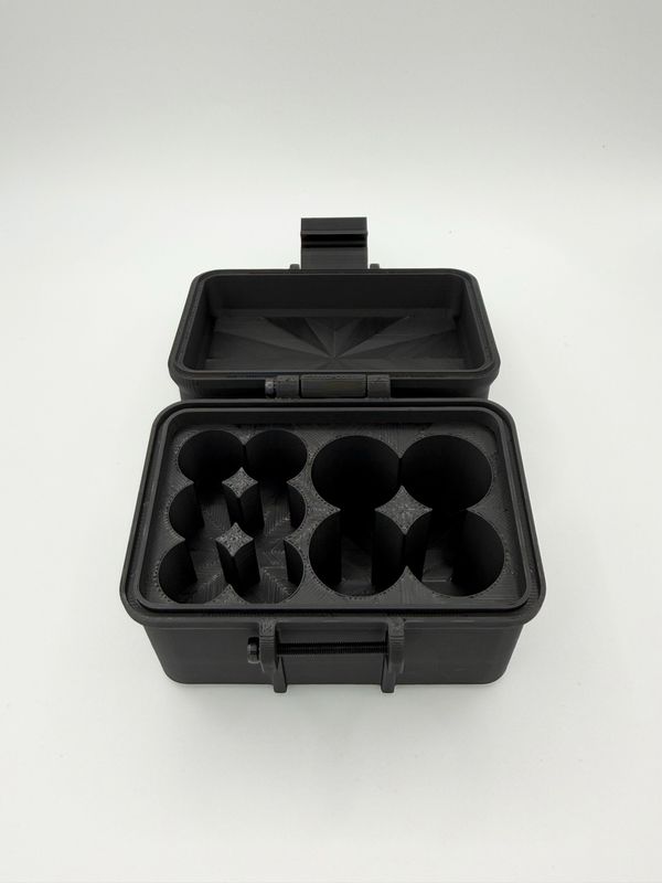 Small Multi Size Vial Case - Black