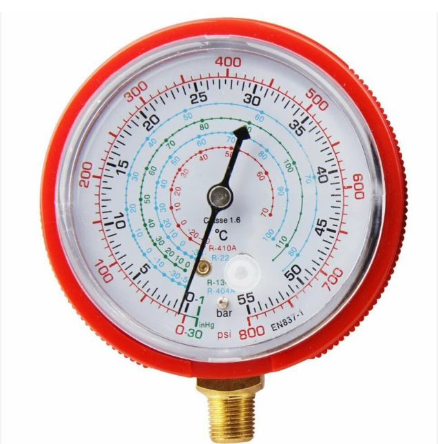 R134A HIGH PRESSURE GAUGE (RED) (QG-134H)