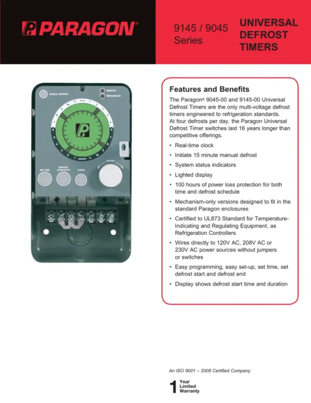 6HR. 25MINS PLASTIC DEFROST TIMER (SANKYO) (TMDJ625RN9)