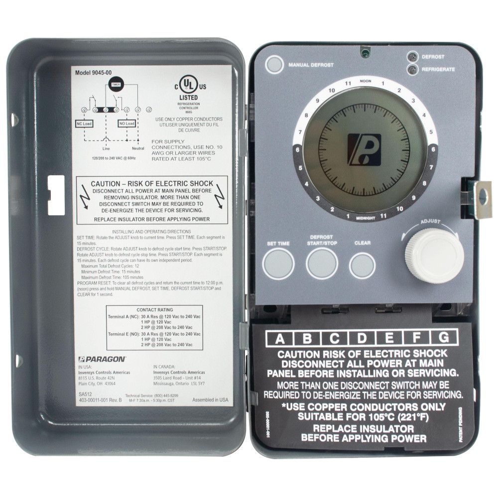 DIGITAL TIMER PARAGON 115V/ 240V (9045-00) - REPLACE 8145-21