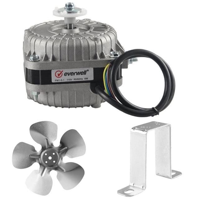 10 WATT CW / CCW MOTOR 110V W/BASE &amp; 8' FAN BLADE