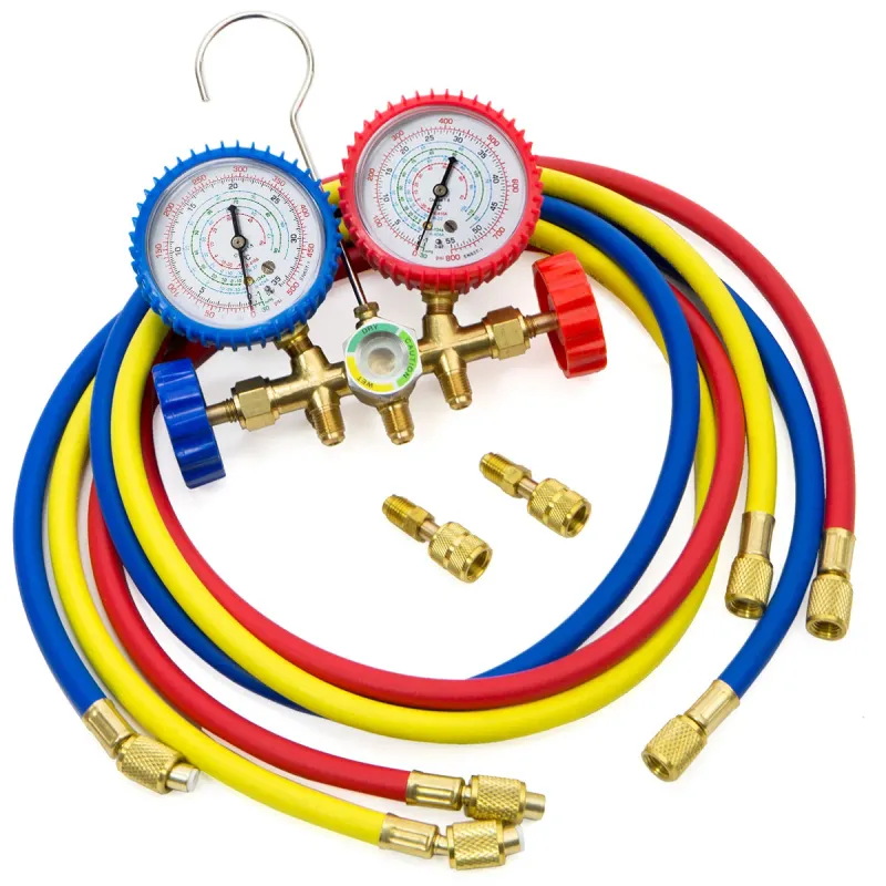 MANIFOLD GAUGE COMPLETE (R410 / R404 / R22)