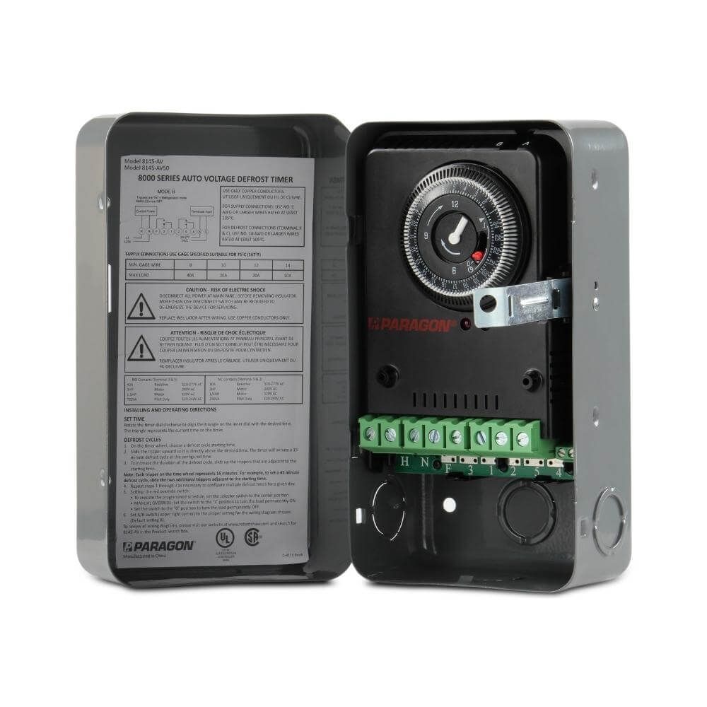 8HR. 30MIN PLASTIC DEFROST TIMER (PARAGON)  110V 60HZ (A-1403)