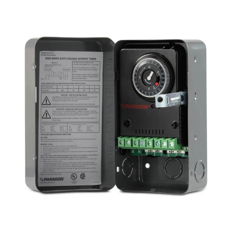 8HR. 30MIN PLASTIC DEFROST TIMER (PARAGON) 110V 60HZ (A-1403) 8HR. 30MIN PLASTIC DEFROST TIMER (PARAGON) 110V 60HZ (A-1403)