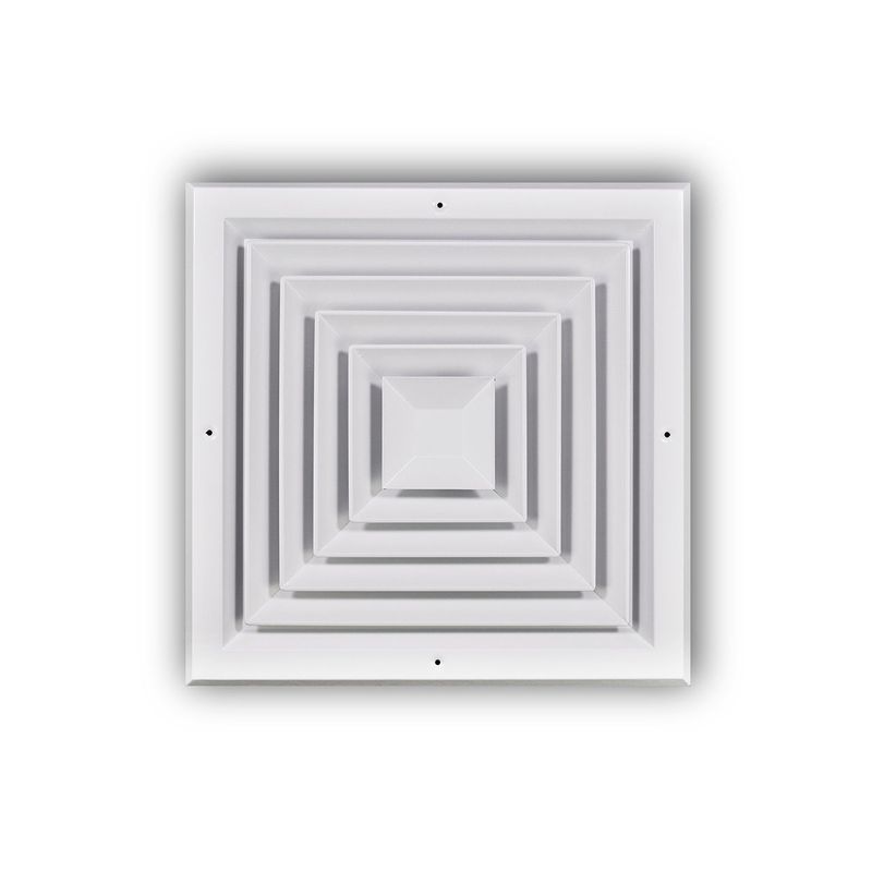 12'X12' (24'X24' PANEL) 4-WAY CEILING DIFFUSER WITH DAMPER (GDR-JS40BPLT1212)
