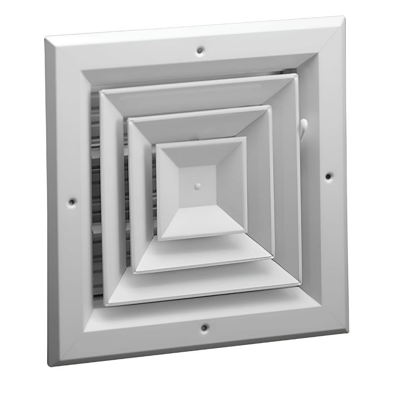 10'X10' (24'X24' PANEL) 4-WAY CEILING DIFFUSER WITH DAMPER