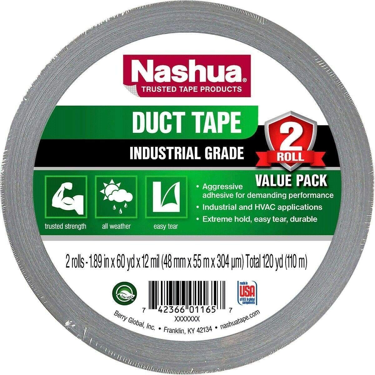 DUCT TAPE (GREY)(NASHUA) 2in x 60Y (180 FT)