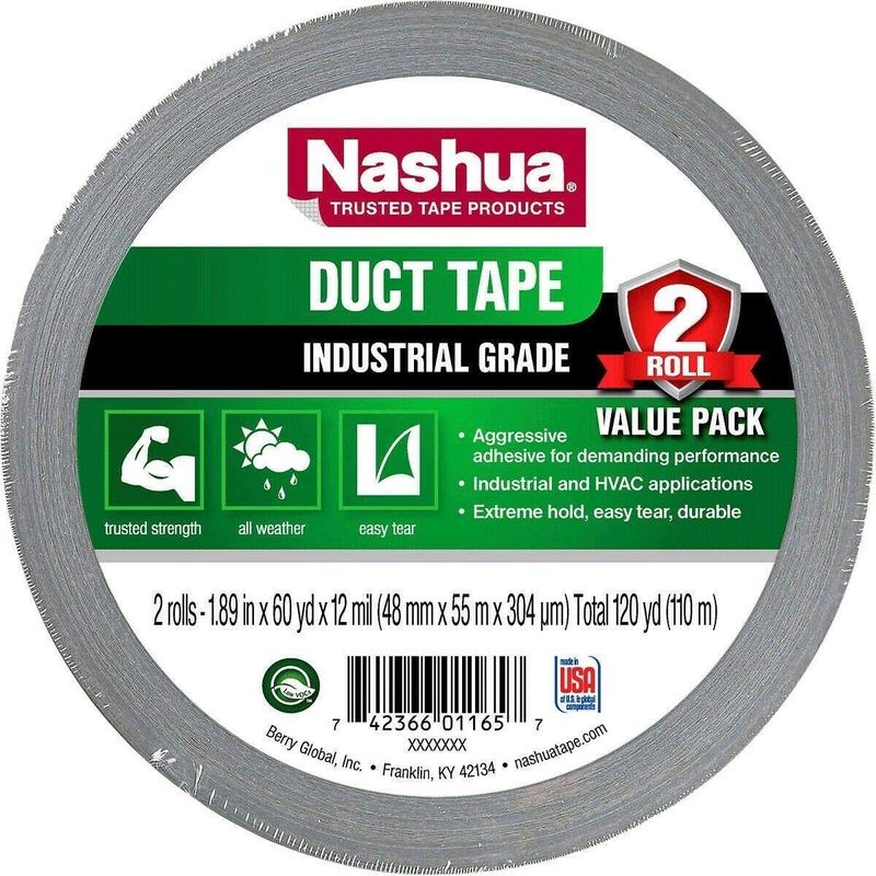 DUCT TAPE (GREY)(NASHUA) 2in x 60Y (180 FT) DUCT TAPE (GREY)(NASHUA) 2in x 60Y (180 FT)