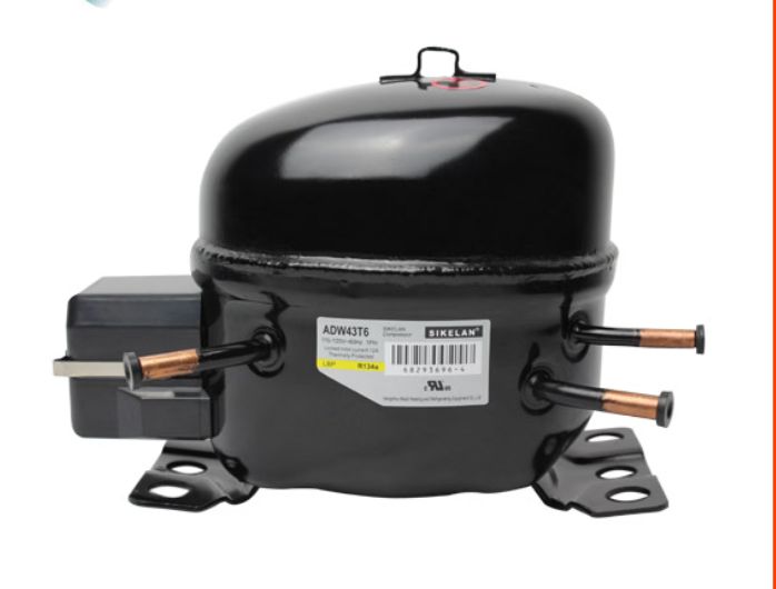 1/6 HP R134A 110/1PH/50HZ. (ADW-43T6) SUPERFRIO COMPRESSOR.