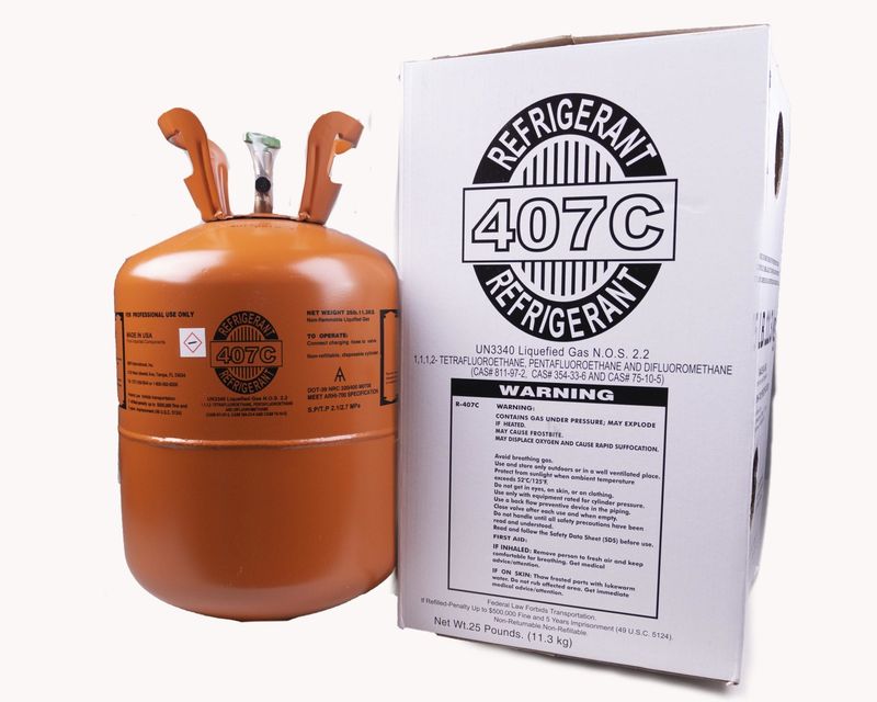 R407C REFRIGERANT | 25lbs/11.3kg