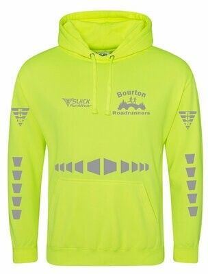 Bourton Road Runners Adults and Kids Unisex High Viz Reflective Hoody from