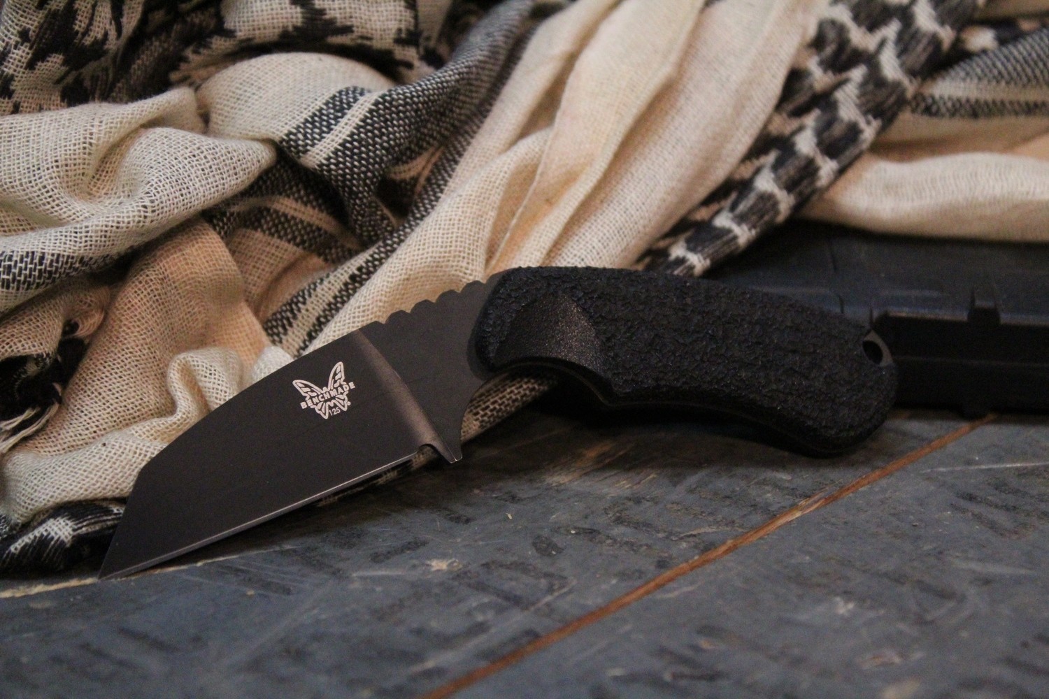 Benchmade Azeria 2.9&quot; Fixed Blade Knife Black Grivory / Black / Black (Pre-Owned)