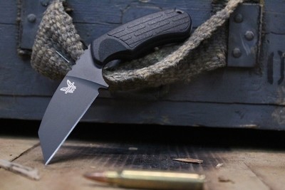 Benchmade Azeria 2.9" Fixed Blade Knife / Black Grivory / Black (Prototype)