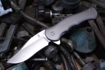 Kizer Cutlery Dorado 3.5" Flipper Knife Titanium / Stonewash
