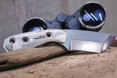 3DK Riot 3.7" Fixed Tanto Point, Elmax Blade / Moose Handle