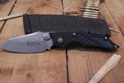 Microtech Select Fire M/A 3.5&quot; Manual Folder,  Carbon Fiber &amp; Aluminium /  Bead Blast ( Pre Owned )