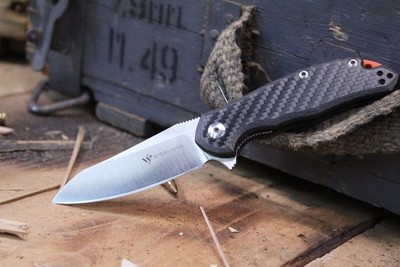 Steel Will Modus 3.25" Liner Lock Knife, Carbon Fiber / Satin M390 (Pre-Owned)