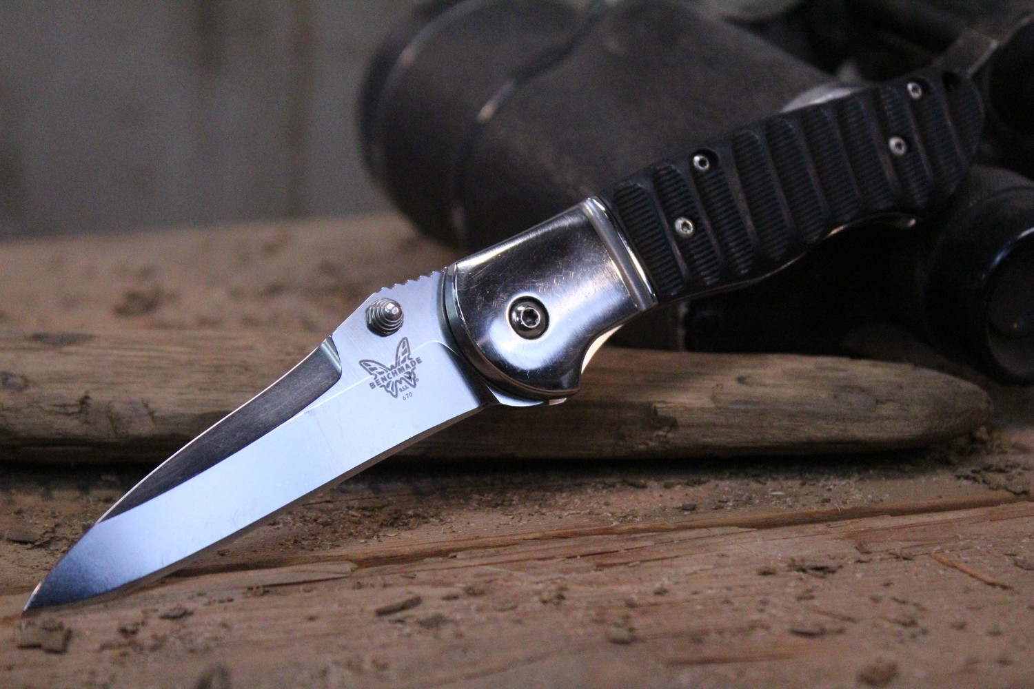 Benchmade Apparition 3.25&quot; Pardue Osborne Spring Assisted Knife / Black / Satin (Pre-Owned)