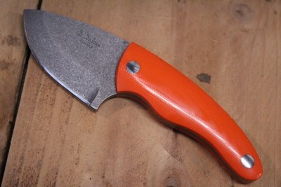 Don DeZarn 2" Otter, Orange G-10 / Tumbled N690