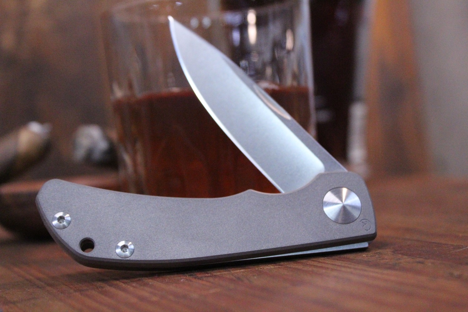 Chris Reeve Impinda 3.2&quot; Slip Joint Knife, Titanium / Stonewash S35VN