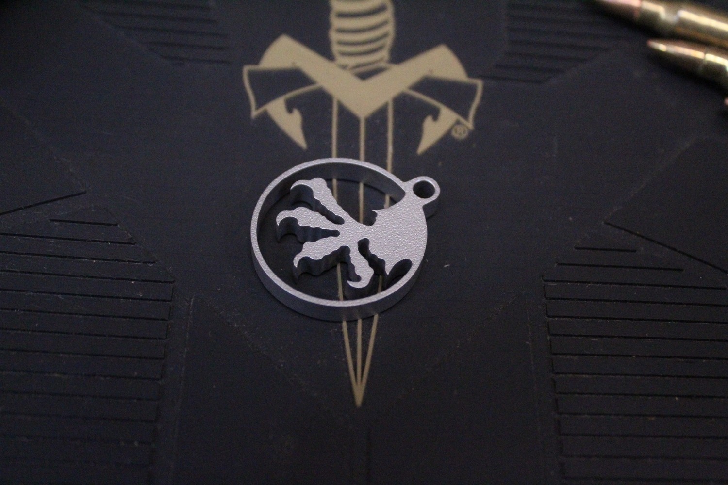 Microtech Marfione Custom Claw Pendant / Keychain - Silver