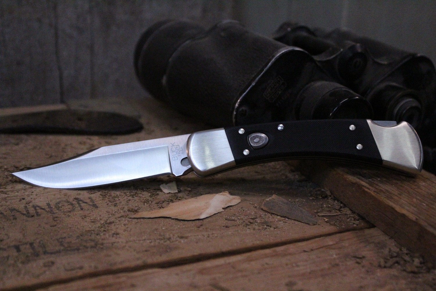 Buck 110 Elite 3.75&quot; Automatic Lockback Knife, Black G-10 / Satin
