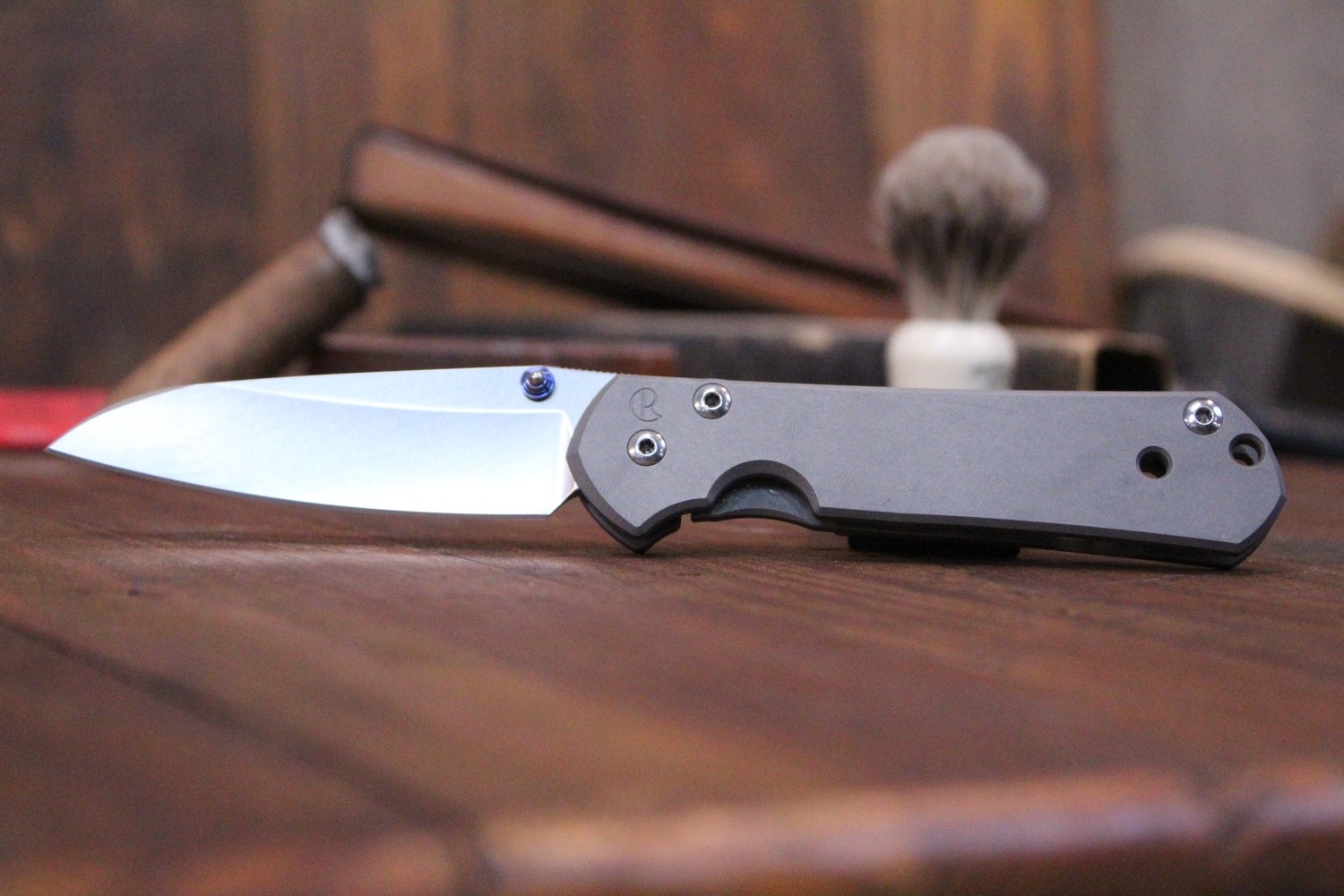 Chris Reeve Small Sebenza 21 Insingo 2.94&quot; Folding Knife, Stonewashed S35VN / Titanium (Pre Owned)